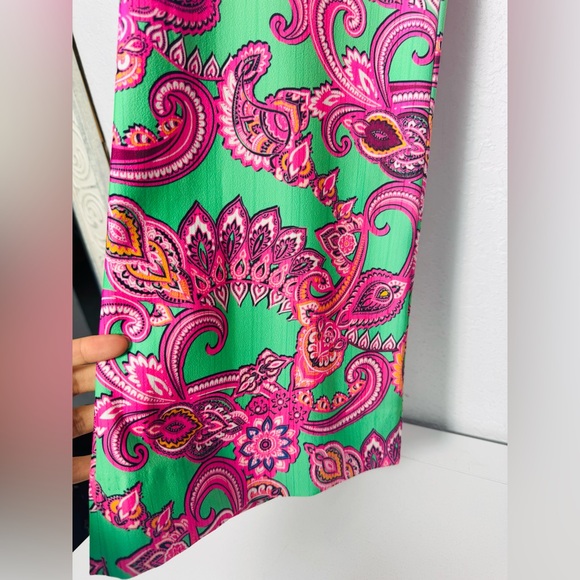 Alice + Olivia Teeny Paisley Flare Bootcut Pants 6 / 8 medium Altered Hemmed - Picture 7 of 12